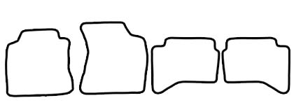 Schnittmuster Fussmatten ToyotaHilux_ohne_luftaustroemer Das Schnittmuster für Fussmatten Toyota Hilux_ohne_luftaustroemer