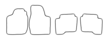 ttmuster Fussmatten Volvo 3er_340-360_serie_87bis88 Das Schnittmuster für Fussmatten Volvo 3er_340_360_serie87-88