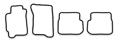 Schnittmuster Fussmatten Subaru Impreza_GC_GF Das Schnittmuster für Fussmatten Subaru Impreza_GC_GF