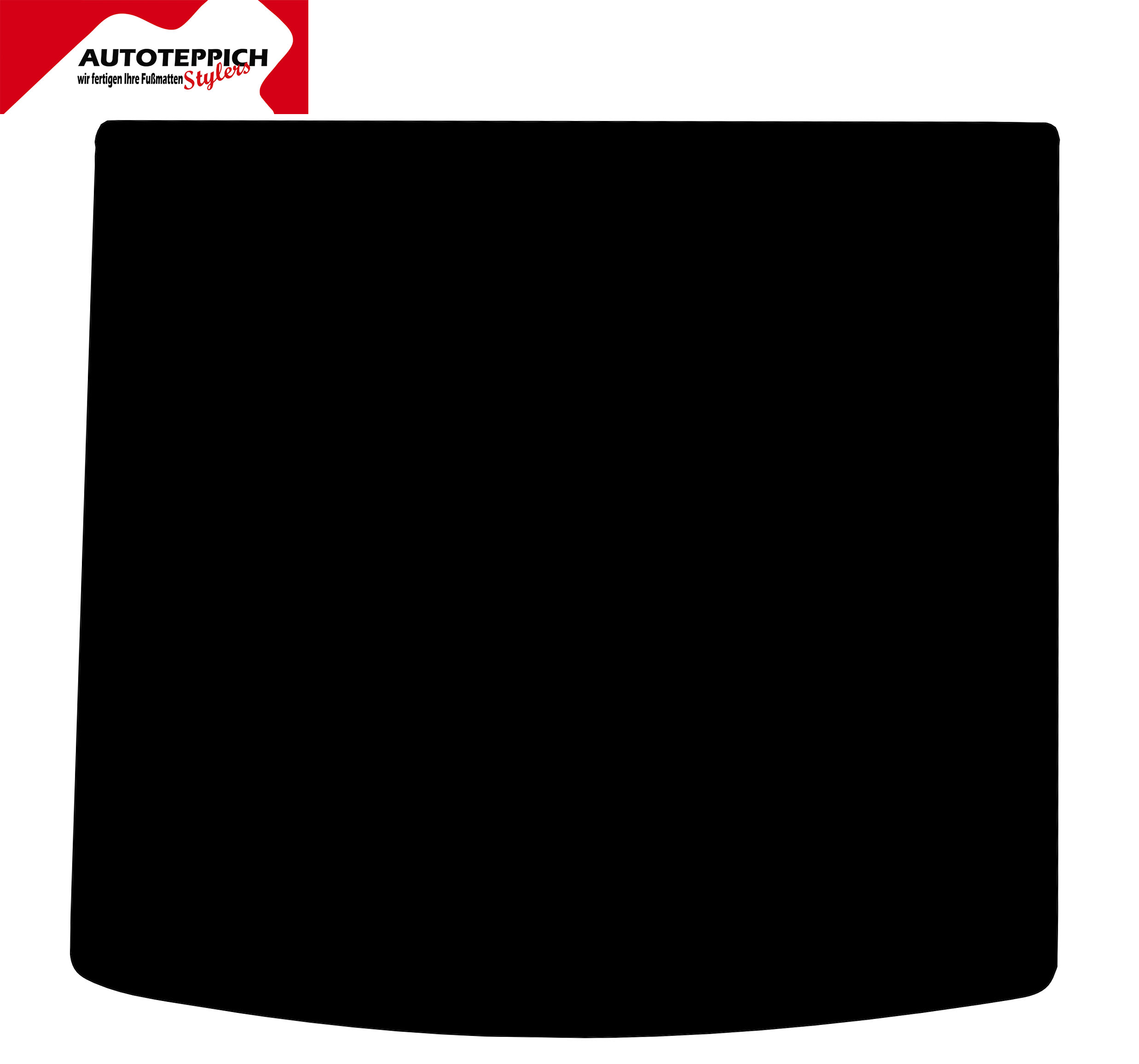 Eine Kofferraummatte in schwarz für VW Touareq 3