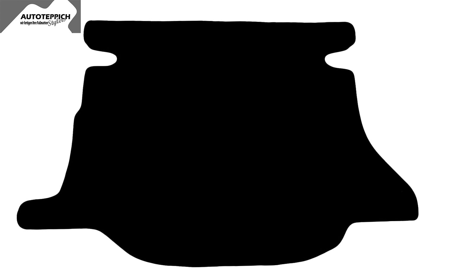 Kofferraumteppich Mazda 323F BA Eine Kofferraummatte in schwarz für Mazda 323F BA.
