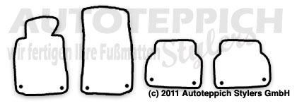 Schnittmuster Fussmatten BMW E39 Limo Touring Halter FSB Das Schnittmuster für Fussmatten BMW E39 Limo Touring Halter FSB
