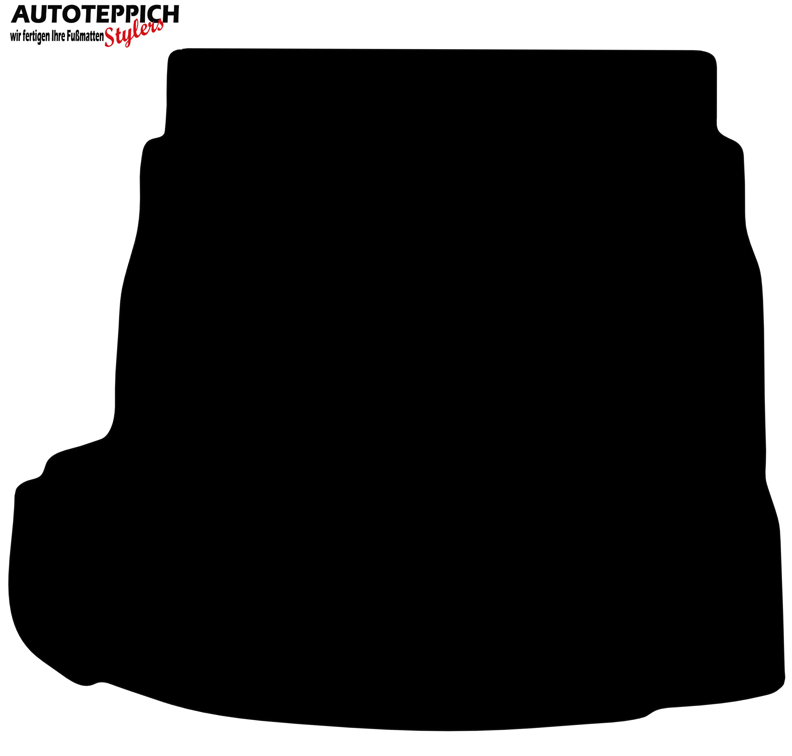 Kofferraummatte schwarz Audi A4 B5 Limo Eine Kofferraummatte für Audi A4 B5 Limo in schwarz.