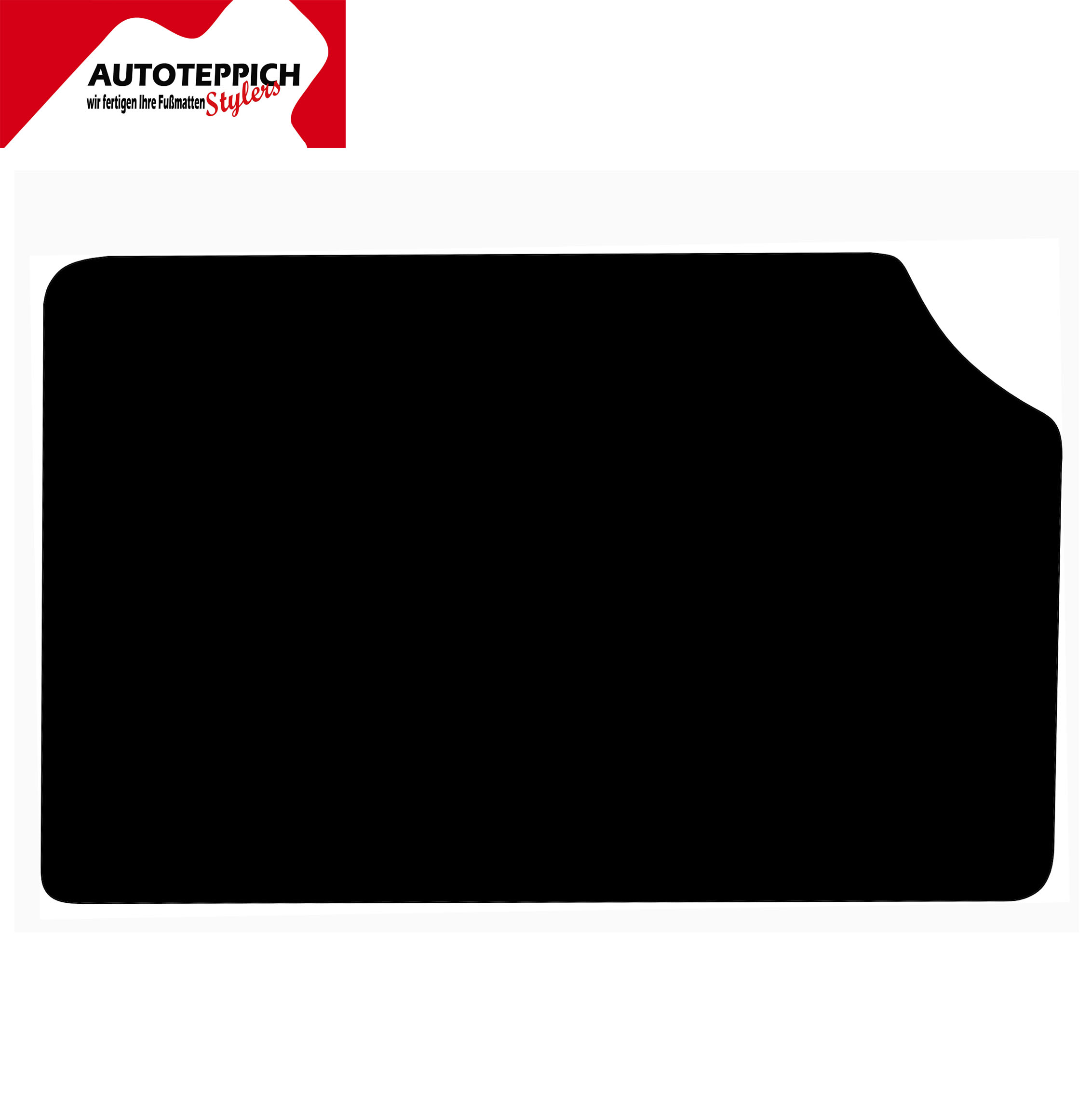 Kofferraummatte schwarz Audi 100 C3 44 Eine Kofferraummatte für Audi 100 C3 44 in schwarz.