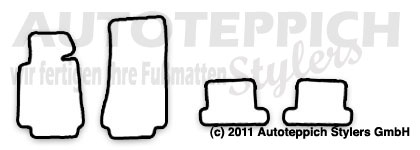 Schnittmuster Fussmatten BMW_8er_E31_840_850_89-99 Das Schnittmuster fuer Fussmatten BMW_8er_E31_840_850_89-99