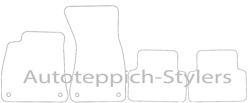 Fußmatten für Audi A5 B10 Avant FU ab 2024- 4-teiliges Set