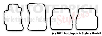 Schnittmuster Fussmatten Subaru Impreza_GDA Das Schnittmuster für Fussmatten Subaru Impreza_GDA