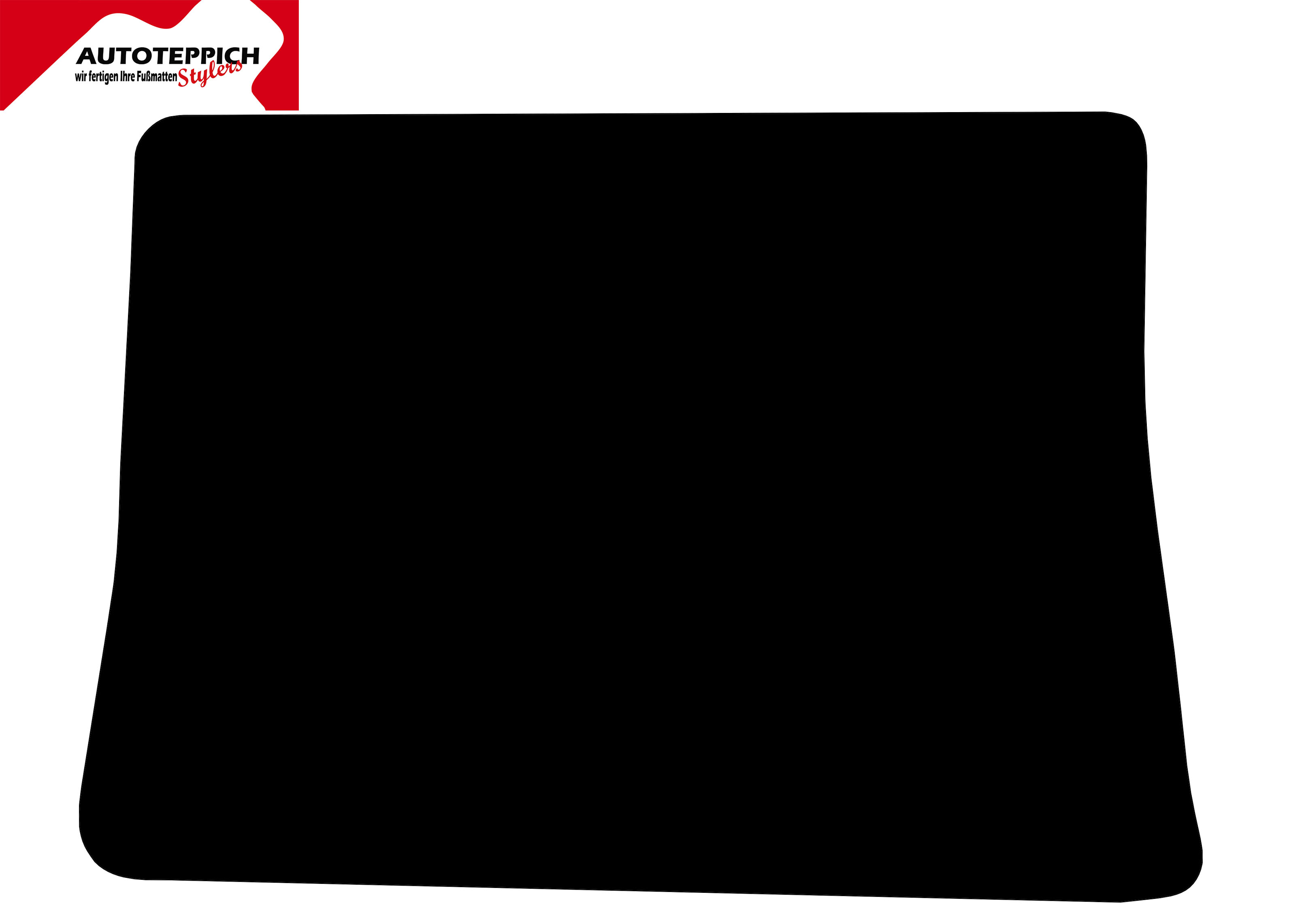 Eine Kofferraummatte in schwarz für VW Polo 6N