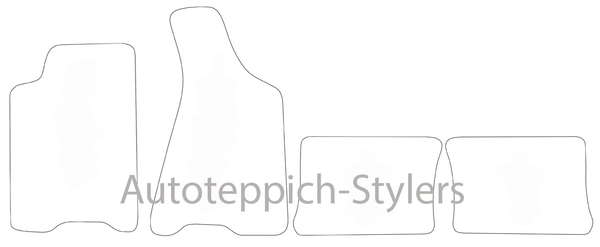 Fußmatten für Audi Coupe S2 1990-1995 4-teiliges Set