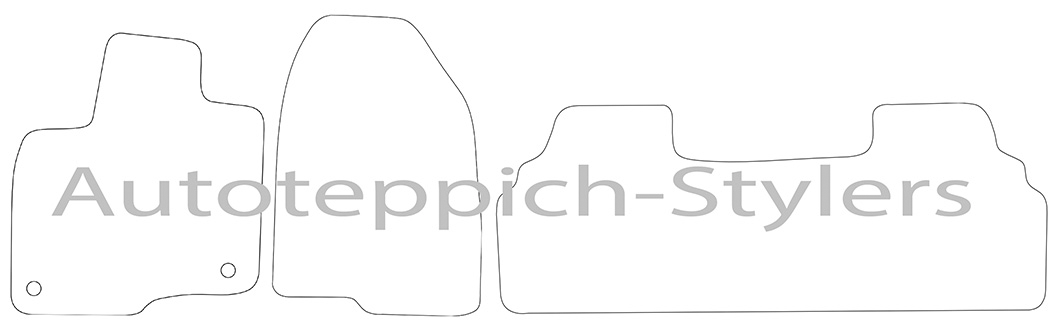 Fußmatten für BAIC Beijing BJ30 2 ab Baujahr 2024 3-teiliges Set