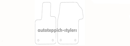 Schnittmuster Fussmatten VW T7 Das Schnittmuster für Fussmatten VW T7