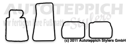 Schnittmuster Fussmatten BMW_5er_E34_87-96 Das Schnittmuster fuer Fussmatten BMW_5er_E34_87-96