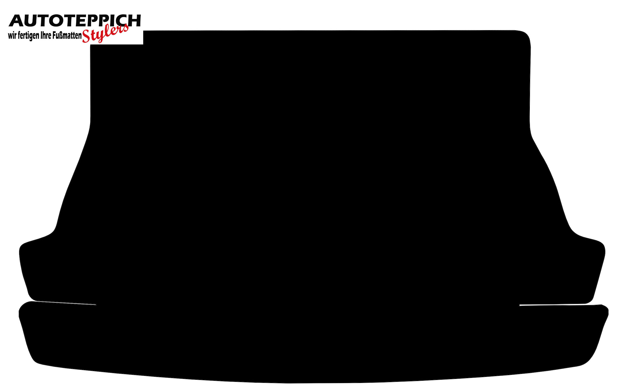 Kofferraum Alfa Sud Sprint schwarz Eine Kofferraummatte für Alfa Sud Sprint in schwarz.