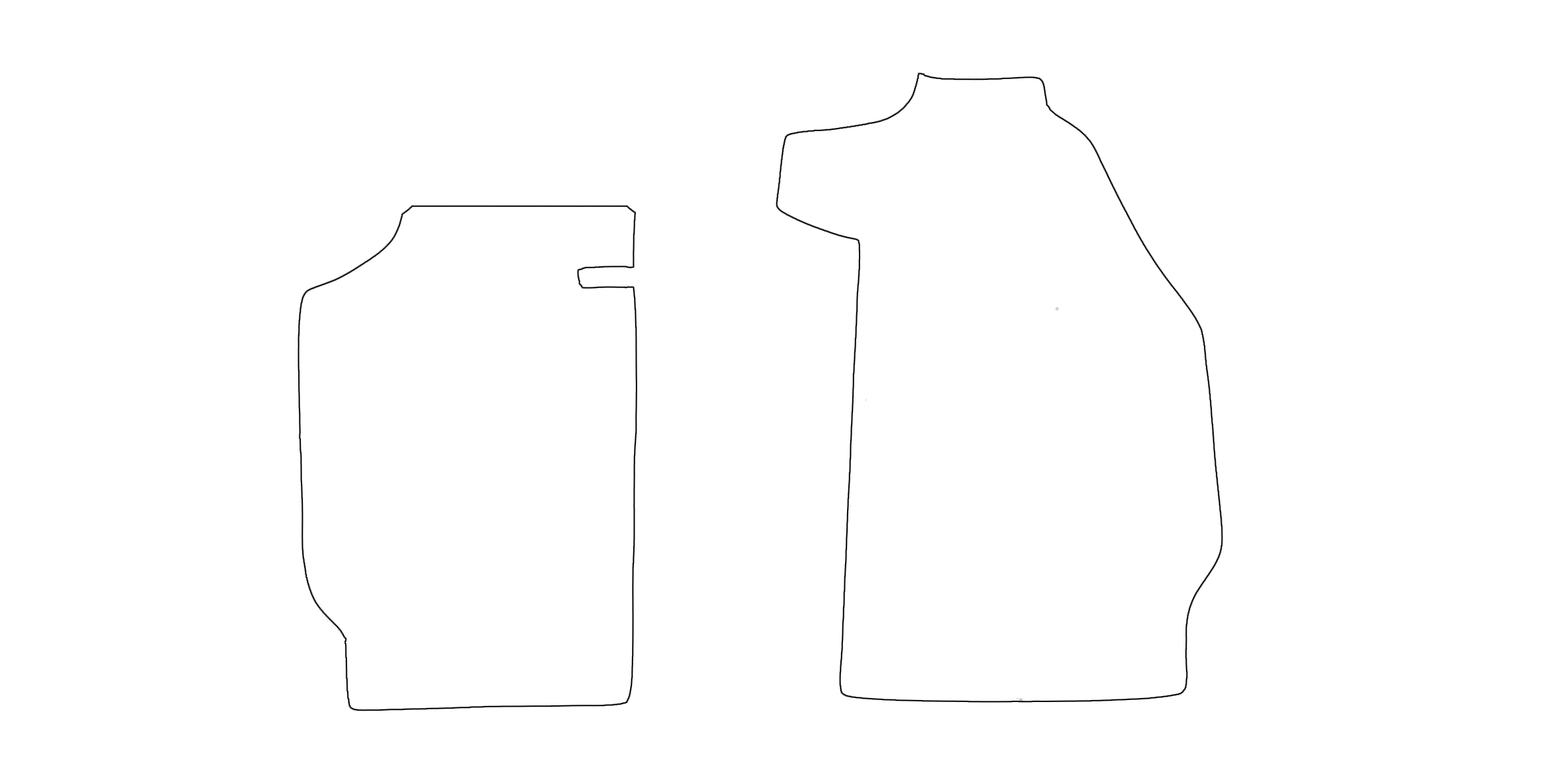 Schnittmuster Fussmatten Porsche 912_coupe Das Schnittmuster für Fussmatten Porsche 912_coupe