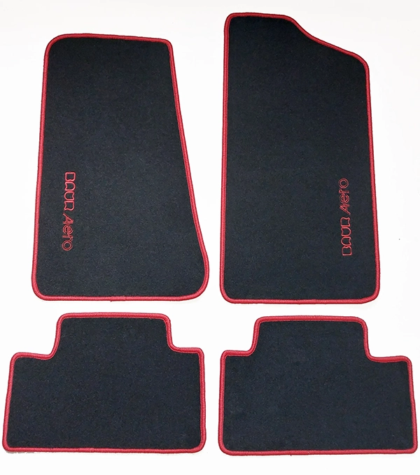 Fussmatten Set mit Stick Baur Aero in rot.