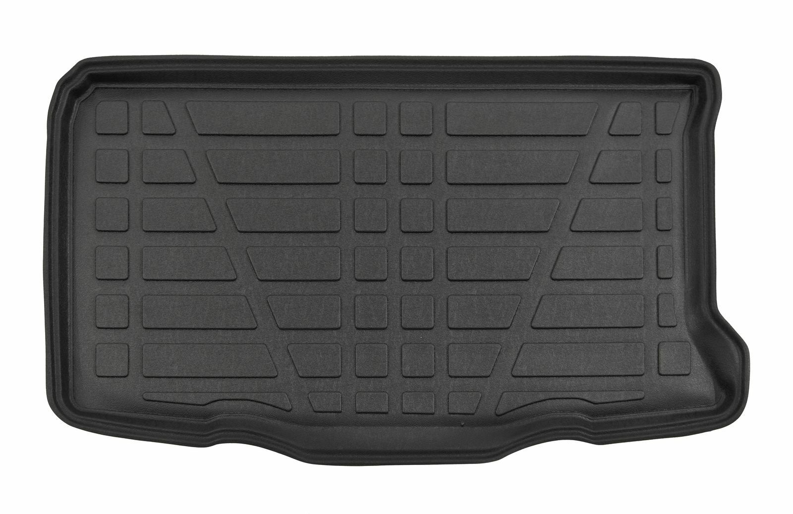 Frontaufnahme einer Kofferraumwanne für Fiat 500c.