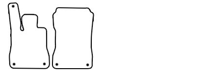 Das Schnittmuster für Fussmatten Mercedes-Benz SL R231_2012-