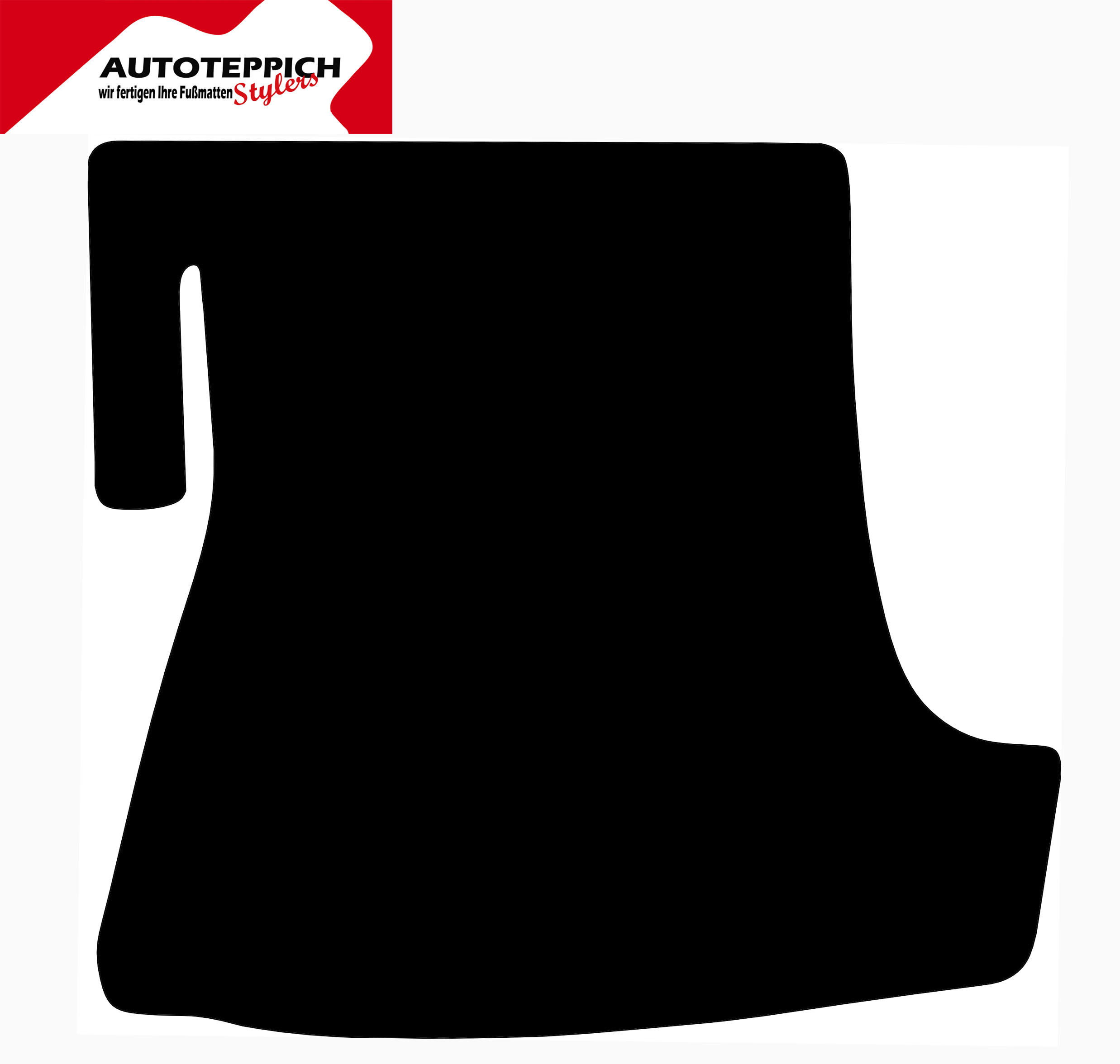 Kofferraummatte schwarz Audi B3 B4 Coupe Eine Kofferraummatte für Audi B3 B4 Coupe in schwarz.