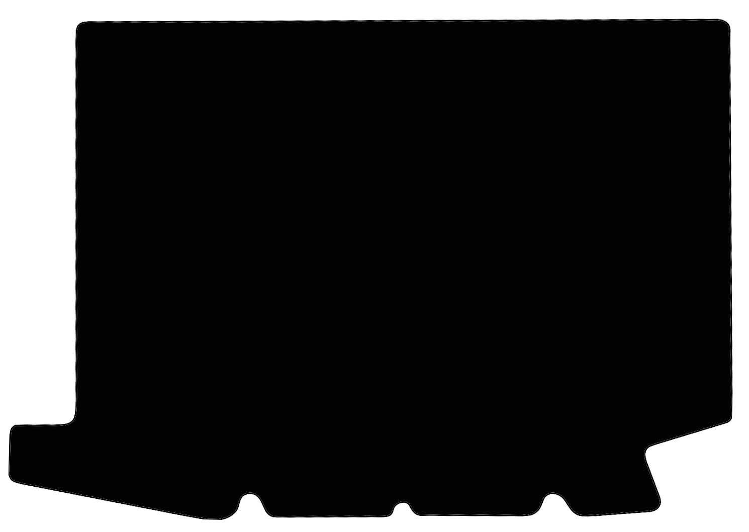 Kofferraumteppich Renault Megane 1 Eine Kofferraummatte in schwarz für Renault Megane 1