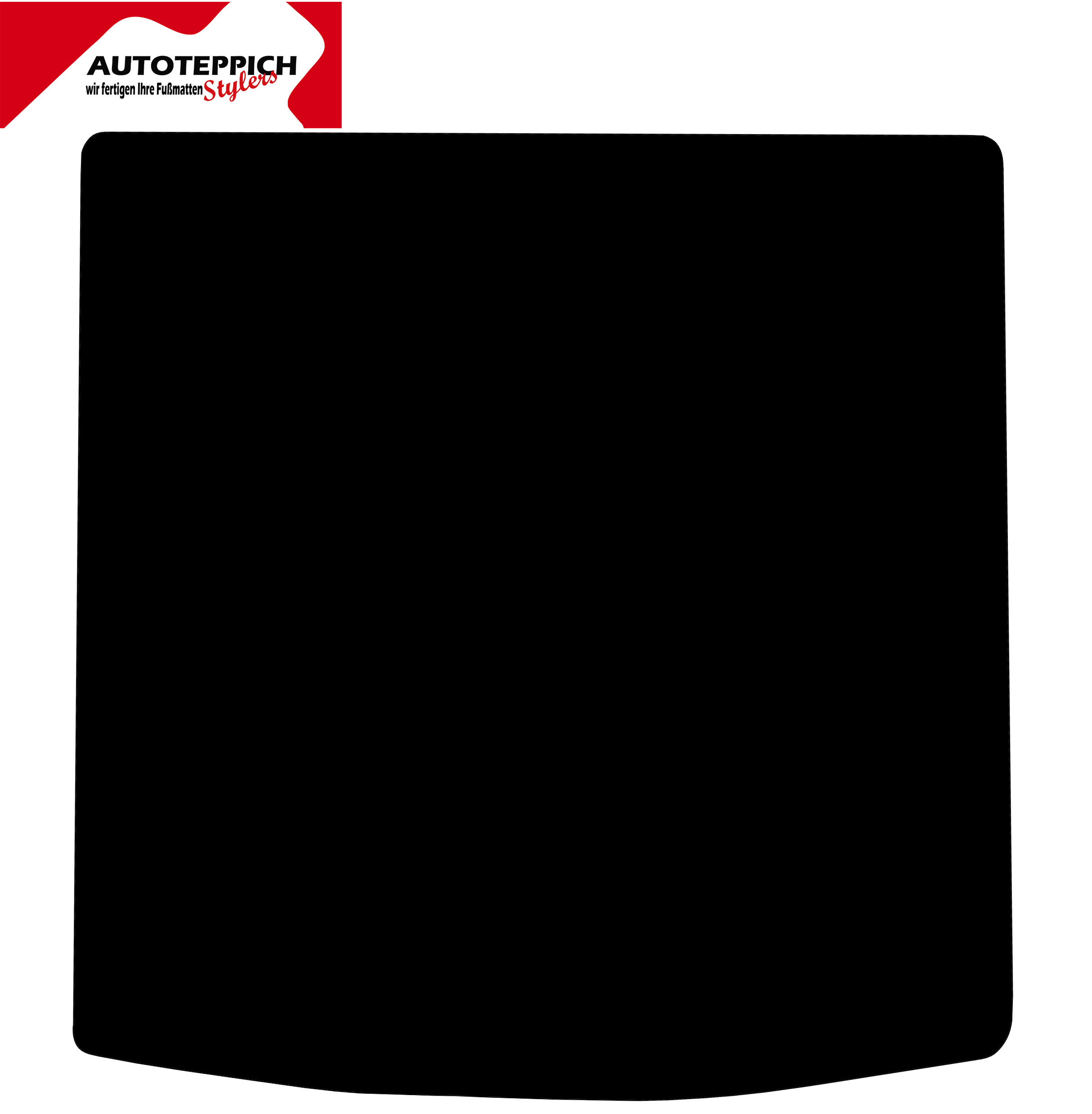 Kofferraumteppich Skoda Kodiaq 17-23 Eine Kofferraummatte in schwarz für Skoda Kodiaq 17-23