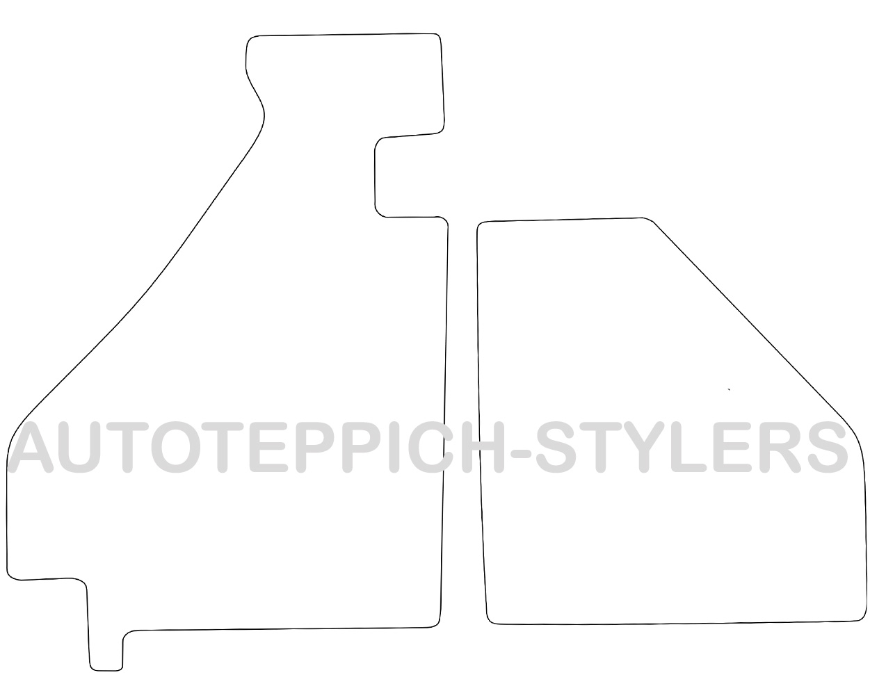Schnittmuster Fussmatten Ferrari 355 Berlinetta Das Schnittmuster für Fussmatten Ferrari 355 Berlinetta