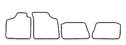 Das Schnittmuster für Fussmatten Renault R19_bj1988-2000