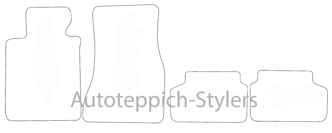 Schnittmuster Fussmatten BMW G30 17-24 Das Schnittmuster fuer Fussmatten BMW G30 17-24