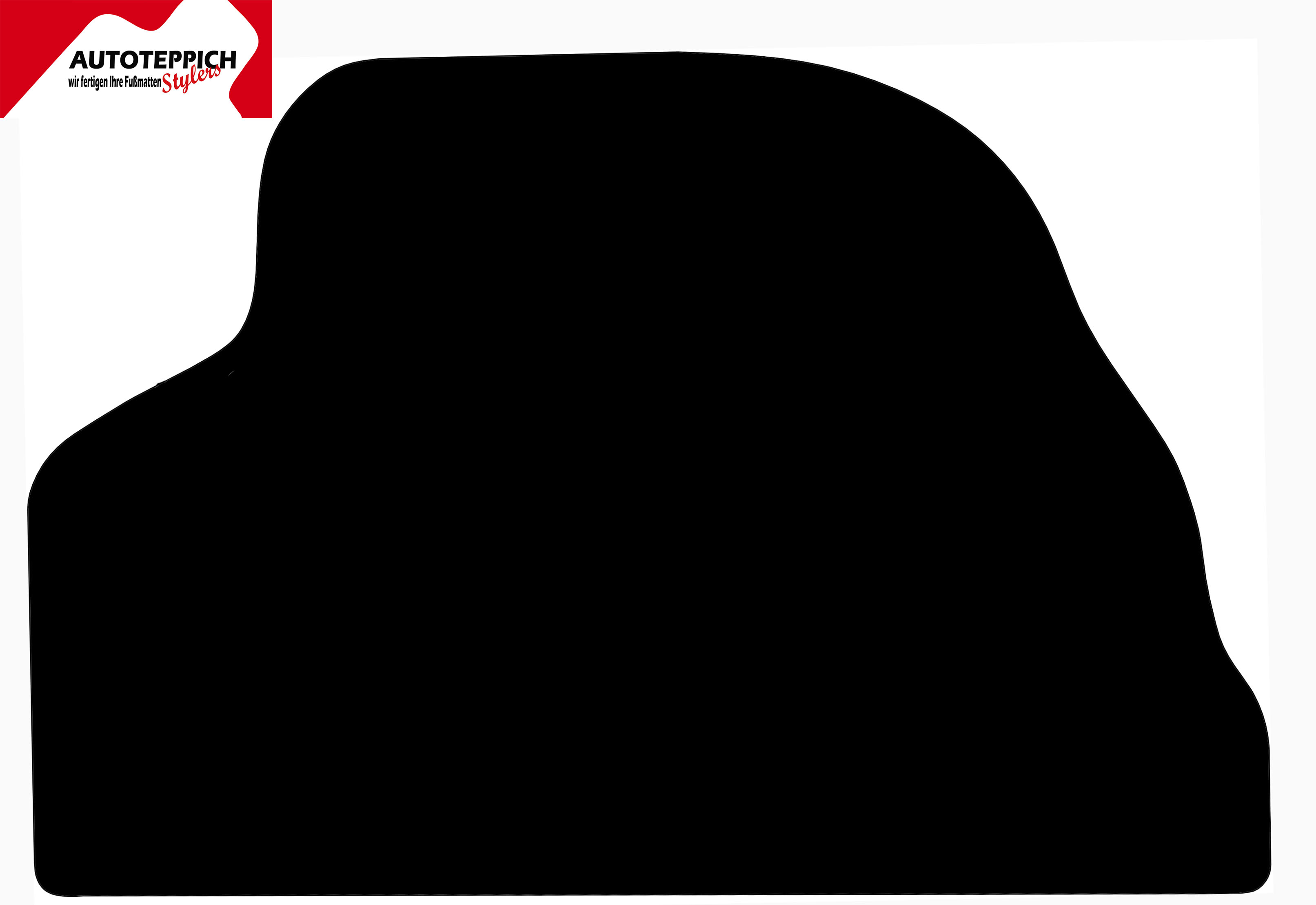 Kofferraummatte schwarz Audi B2 Coupe Typ 81 85 Eine Kofferraummatte für Audi B2 Coupe Typ 81 85 in schwarz.
