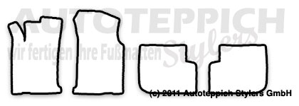 Schnittmuster Fussmatten Ford Sierra Turnier_1990-1993 Das Schnittmuster für Fussmatten Ford Sierra Turnier_1990-1993