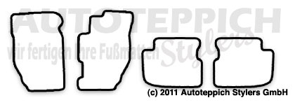 Schnittmuster Fussmatten Honda Accord6 Coupe_1998-2002 Das Schnittmuster für Fussmatten Honda Accord 6 Coupe_1998-2002