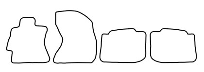 Schnittmuster Fussmatten Subaru Impreza_2013bis Das Schnittmuster für Fussmatten Subaru Impreza_2013bis