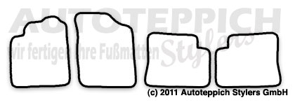 Schnittmuster Fussmatten Citroen Xsara Flh_1997-2004 Das Schnittmuster für Fussmatten Citroen Xsara Flh_1997-2004