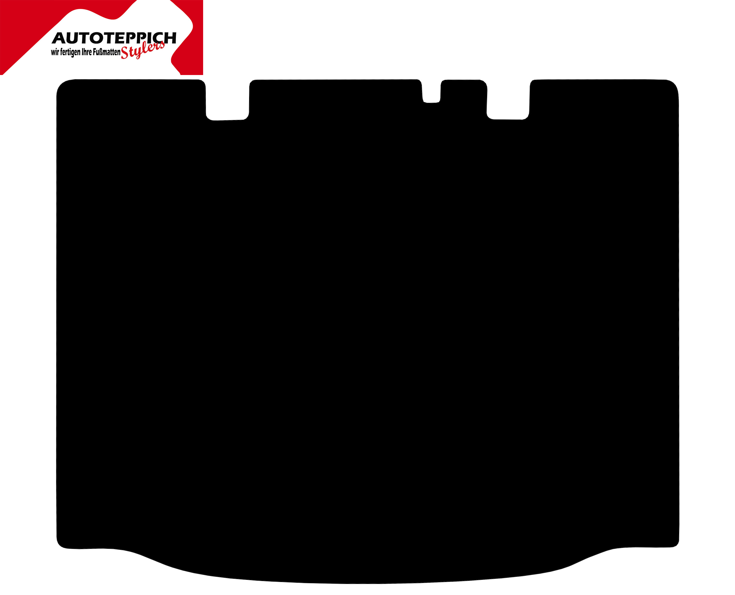 Kofferraumteppich Skoda Citigo Eine Kofferraummatte in schwarz für Skoda Citigo