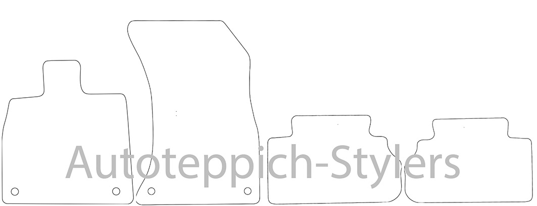 Fußmatten für Audi Q5 FY 2017-2024 4-teiliges Set