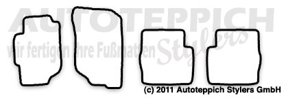 Schnittmuster Fussmatten Honda Accord6 Limo_1997-2002 Das Schnittmuster für Fussmatten Honda Accord 6 Limo_1997-2002