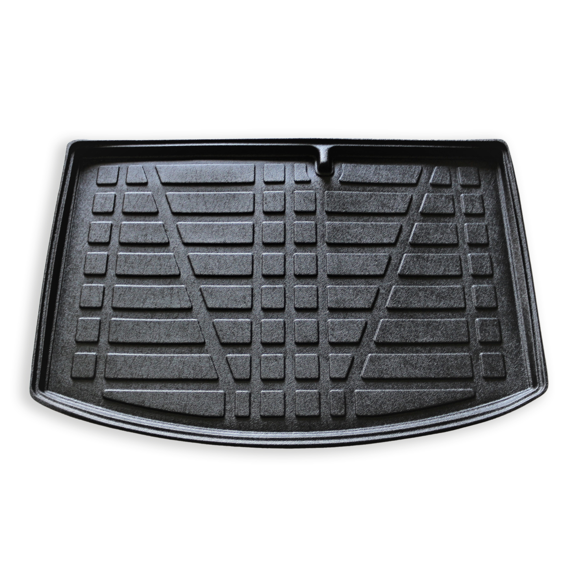 Frontaufnahme einer Kofferraumwanne für Hyundai i20 09-14.