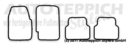 Schnittmuster Fussmatten Honda Civic 3.Gen. EG3 EG6_1983-1987 Das Schnittmuster für Fussmatten Honda Civiv 3.Gen. EG3 EG6_1983-1987