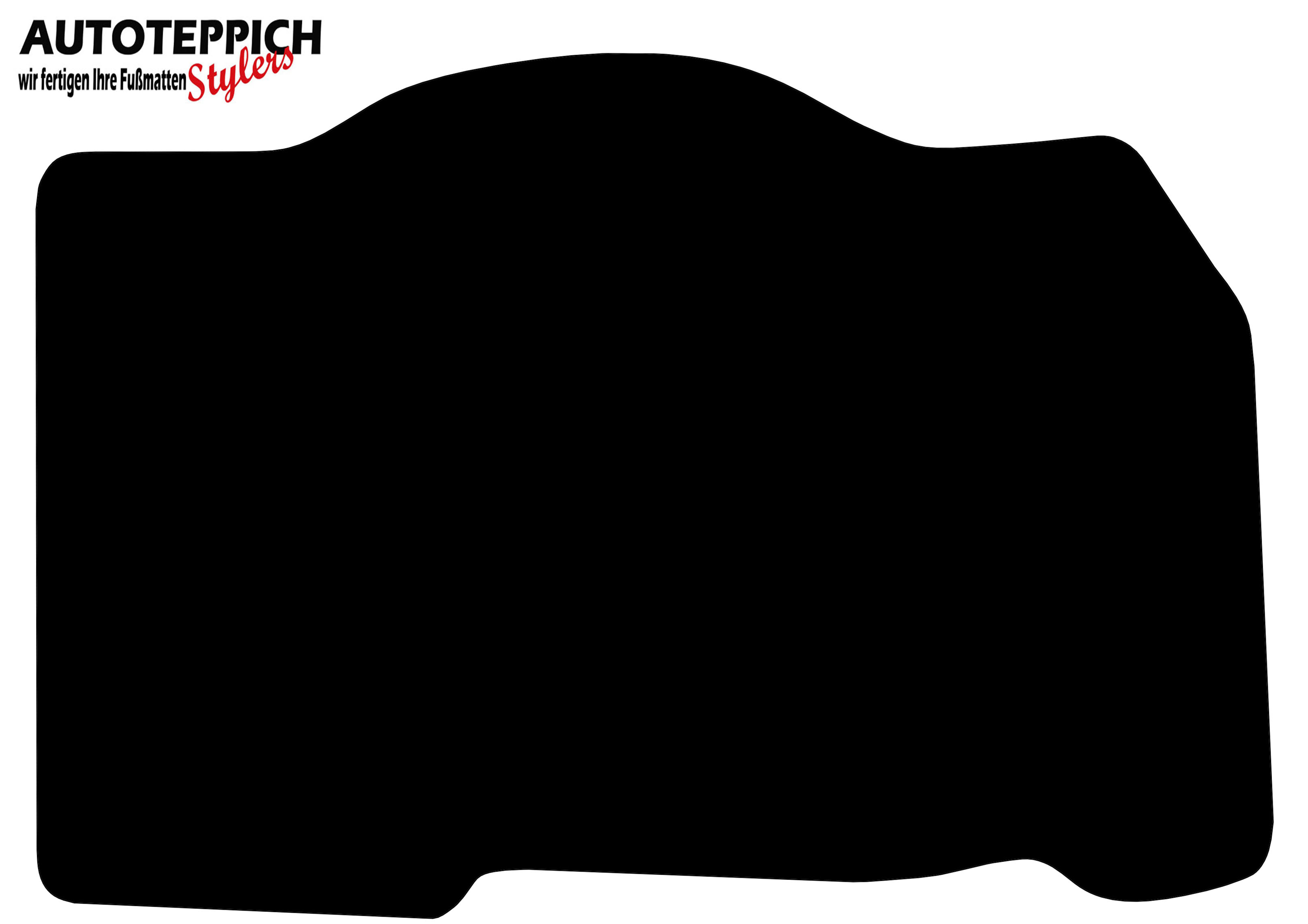 Kofferraum Alfa 164 schwarz Eine Kofferraummatte für Alfa 164 in schwarz.