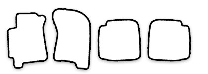 Schnittmuster Fussmatten Subaru Legacy_BD_BG_94-99 Das Schnittmuster für Fussmatten Subaru Legacy_BD_BG_94-99