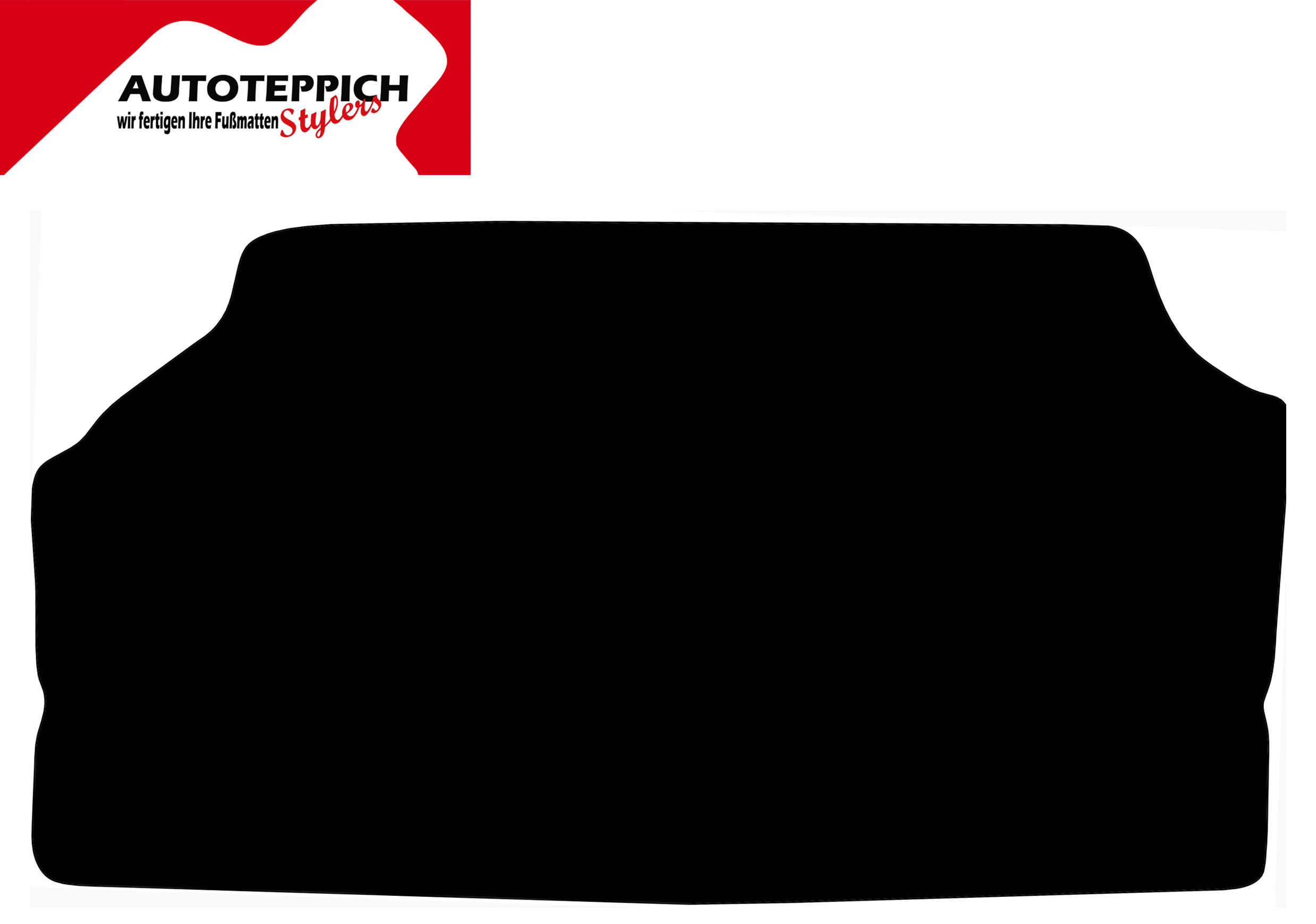Kofferraummatte schwarz Audi V8 D11 Eine Kofferraummatte für Audi V8 D11 in schwarz. in schwarz.